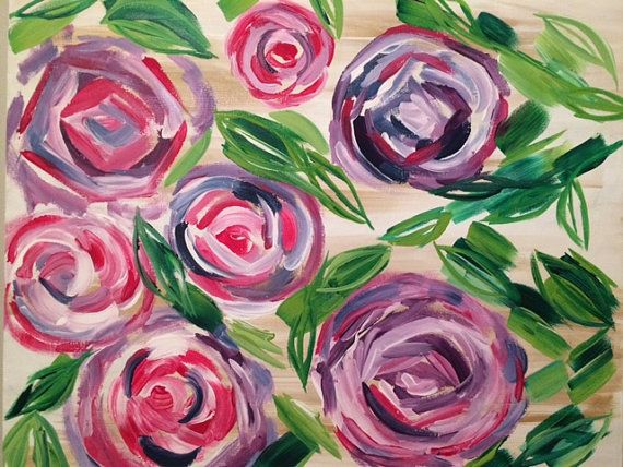 Pretty Flower Painting at PaintingValley.com | Explore collection of ...