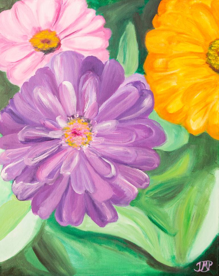 770x969 Saatchi Art Pretty Flowers Painting By Tirzah Prettyman - Pretty Flower Painting