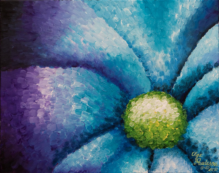 900x712 Pretty Flower Painting By Olga Smith - Pretty Painting