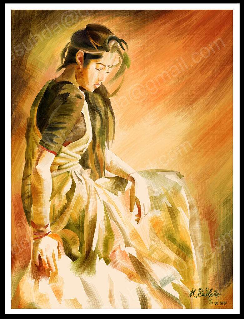 781x1024 Pretty Women ( Figurative Painting ) By Adobesudha - Pretty Woman Painting