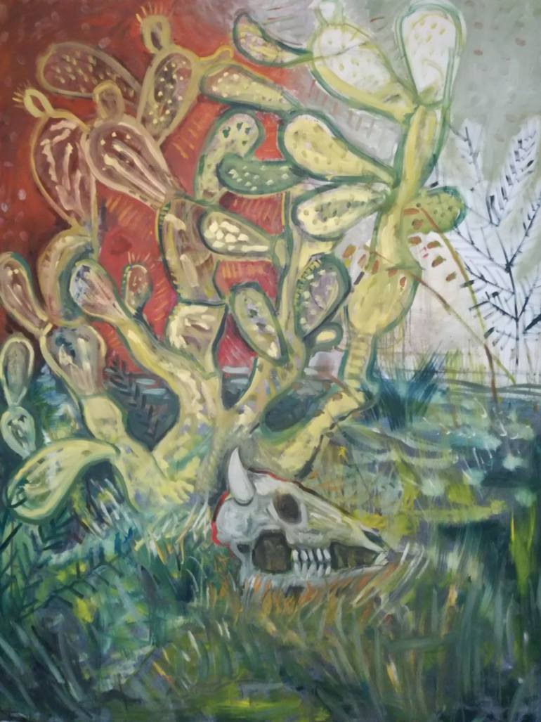 770x1027 Saatchi Art Prickly Pear Painting By Friedrich Womb - Prickly Pear Painting