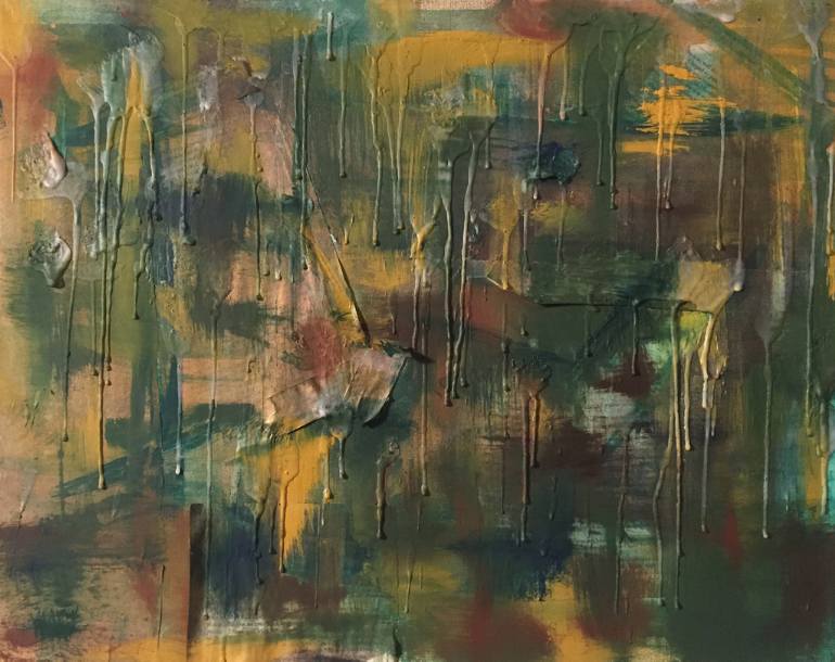 770x610 Saatchi Art Green Landscape - Pride And Prejudice Painting