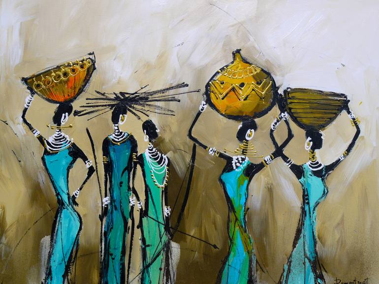770x578 Saatchi Art African Pride Painting By Irina Rumyantseva - Pride Painting