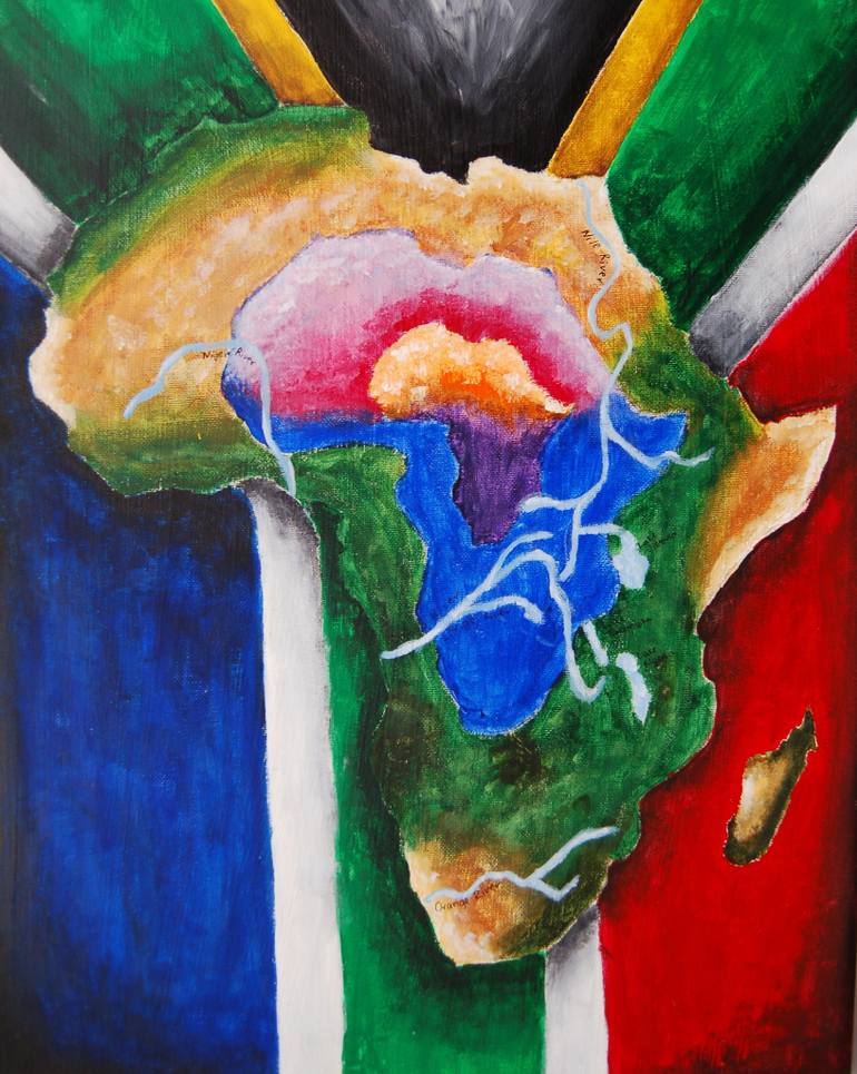 770x965 Saatchi Art African Pride Painting By Tatheer Remtulla - Pride Painting