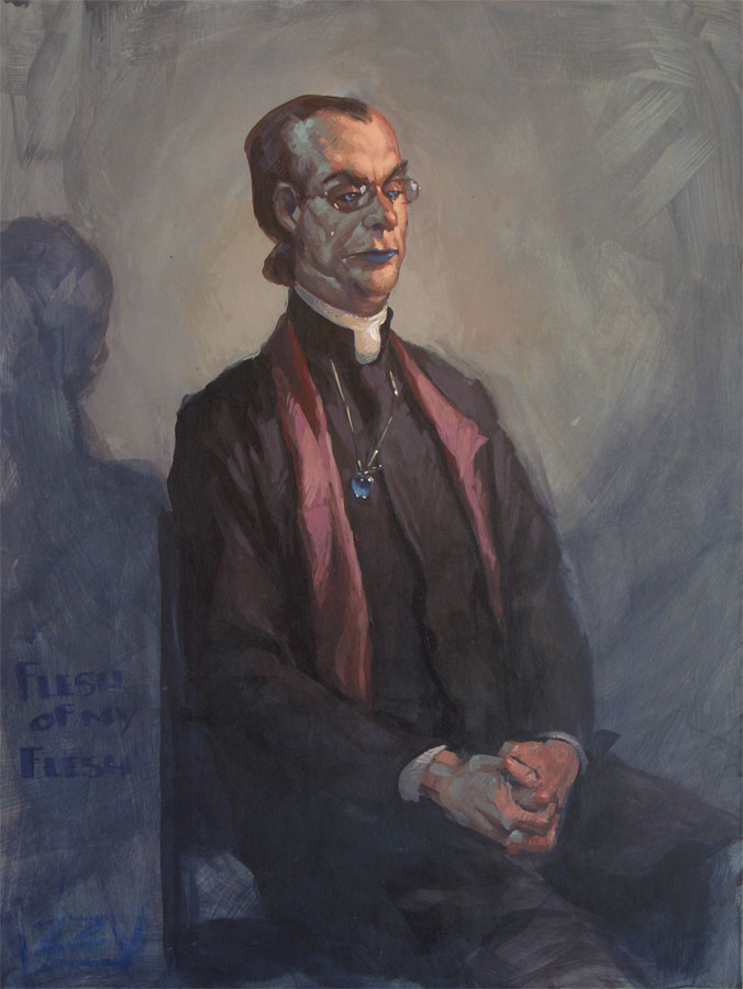 676x900 Life Painting Priest By Izzymedrano - Priest Painting