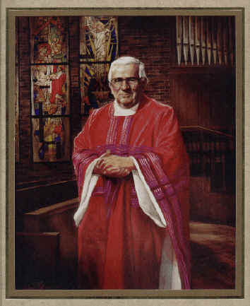 354x433 Mark Sanislo Religious Artwork - Priest Painting