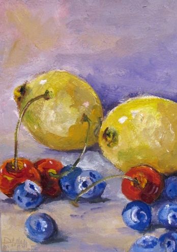 348x495 Primary Colors No.2 Original Art Painting By Delilah Smith - Primary Colors Painting