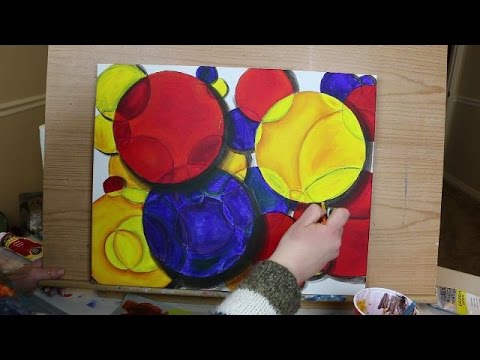 480x360 Abstract Painting Technique - Primary Colors Painting