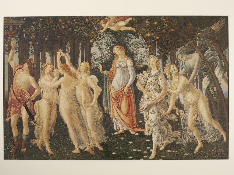 768x576 Copy After La Primavera, Sandro Botticelli In The Uffizi (Florence - Primavera Painting