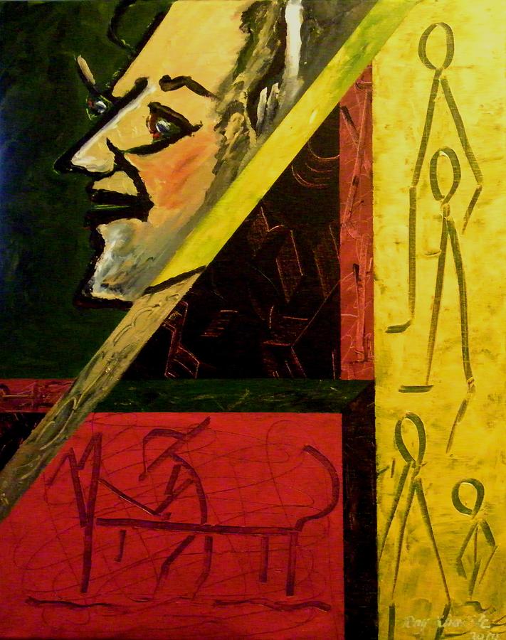 711x900 Primitive Art Painting By Ray Khalife - Primitive Painting