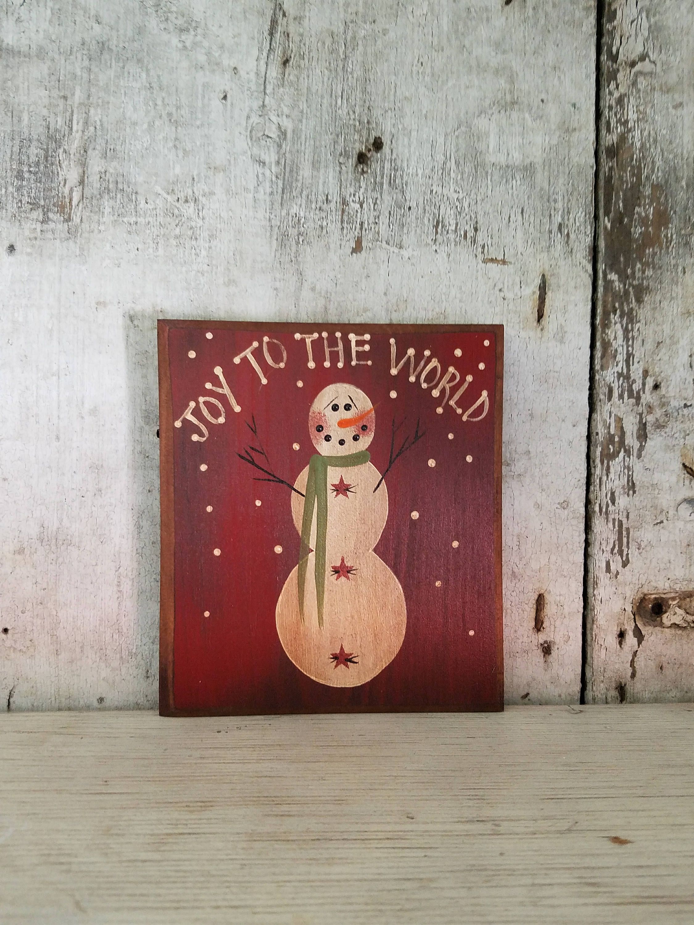 2250x3000 Joy To The World, Painted Snowman, Primitive Snowman, Primitive - Primitive Snowman Painting