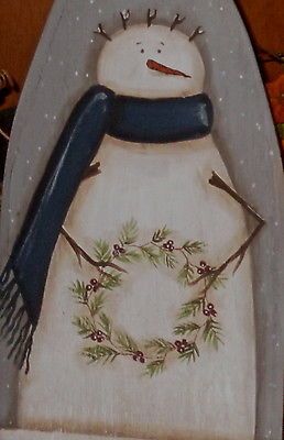 Primitive Snowman Painting at PaintingValley.com | Explore collection ...