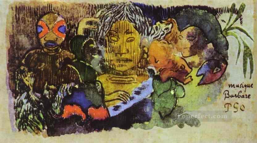 832x463 Musique Barbare Post Impressionism Primitivism Paul Gauguin - Primitivism Painting