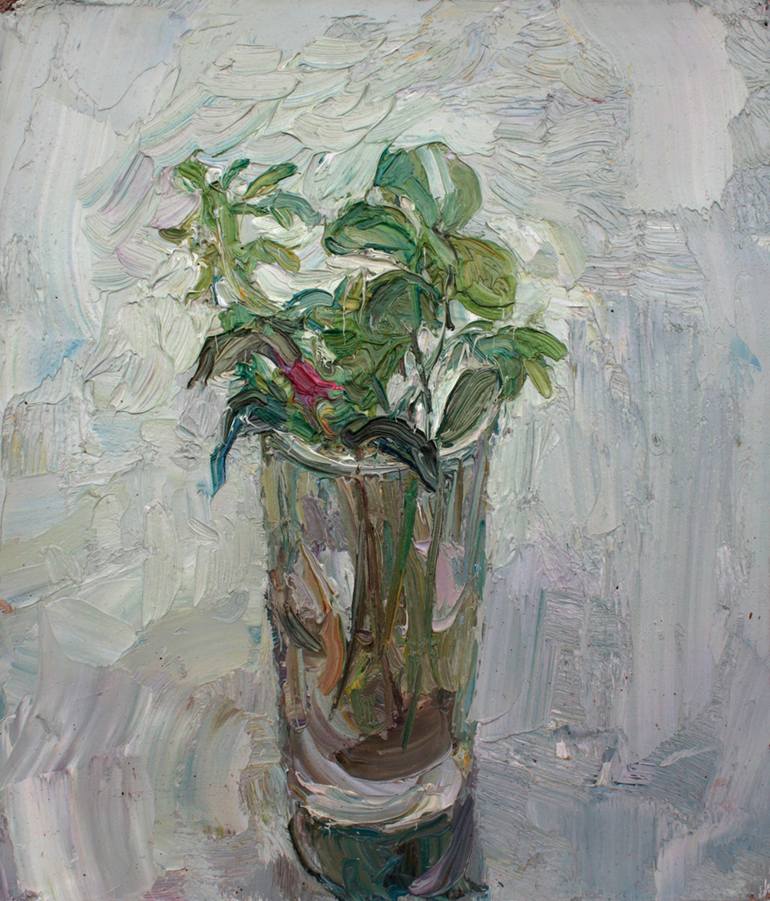 770x901 Saatchi Art Spring Primrose Painting By Anna Zamurueva - Primrose Painting