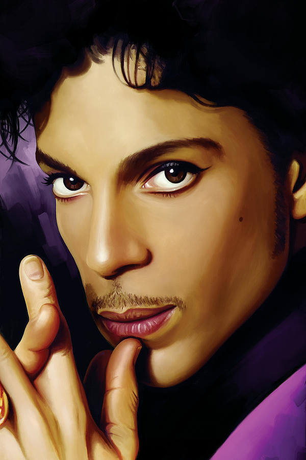 600x900 Princertwork Painting By Sheraz - Prince Musician Painting