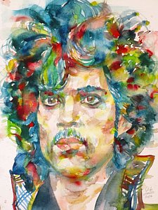 225x300 Prince Musician Art - Prince Musician Painting