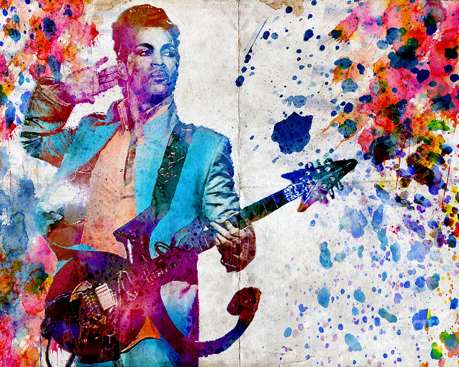 900x720 Prince Original Painting By Ryan Rock Artist - Prince Musician Painting