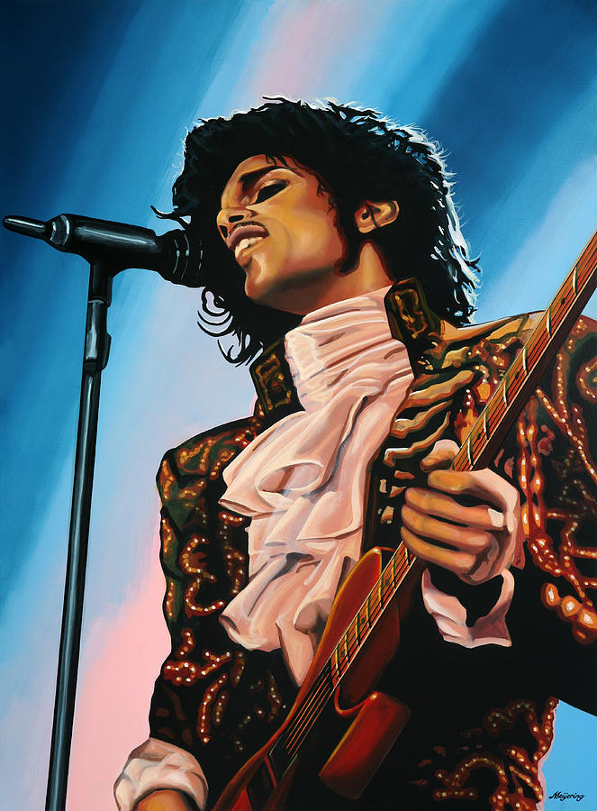 663x900 Prince Painting Painting By Paul Meijering - Prince Musician Painting
