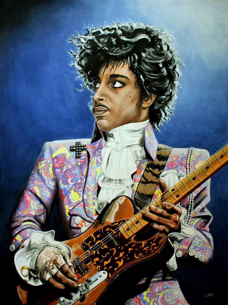770x1029 Saatchi Art Prince - Prince Musician Painting