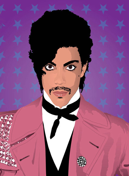 424x576 Items Similar To Prince Singer Musician Portrait Modern Abstract - Prince Musician Painting