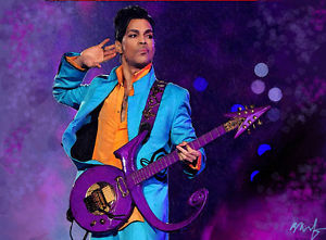 300x221 Prince Musician Portrait Painting Giclee Canvas Signed 16x20 - Prince Musician Painting