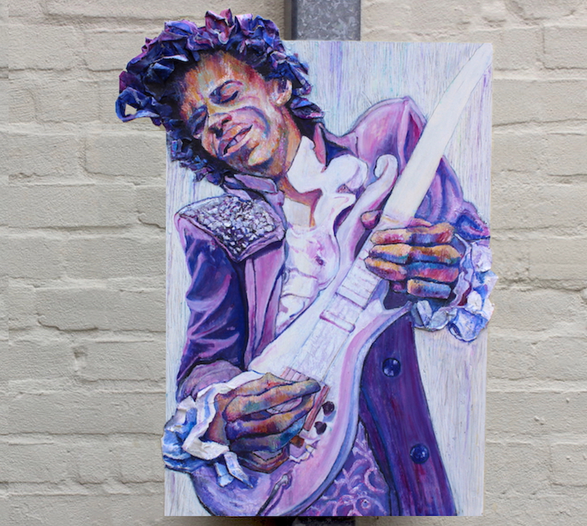 857x768 Prince, Purple Rain An Amalee Original Oil Painting - Prince Painting