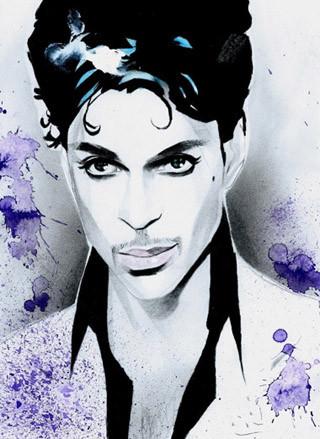 320x439 Prince Purple Rain Oil Painting Tribute 100% Hand Painted - Prince Painting