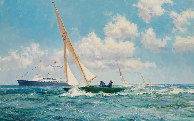 620x387 Painting Of Prince Philip Yacht Racing Surfaces After 60 Years - Prince Philip Painting