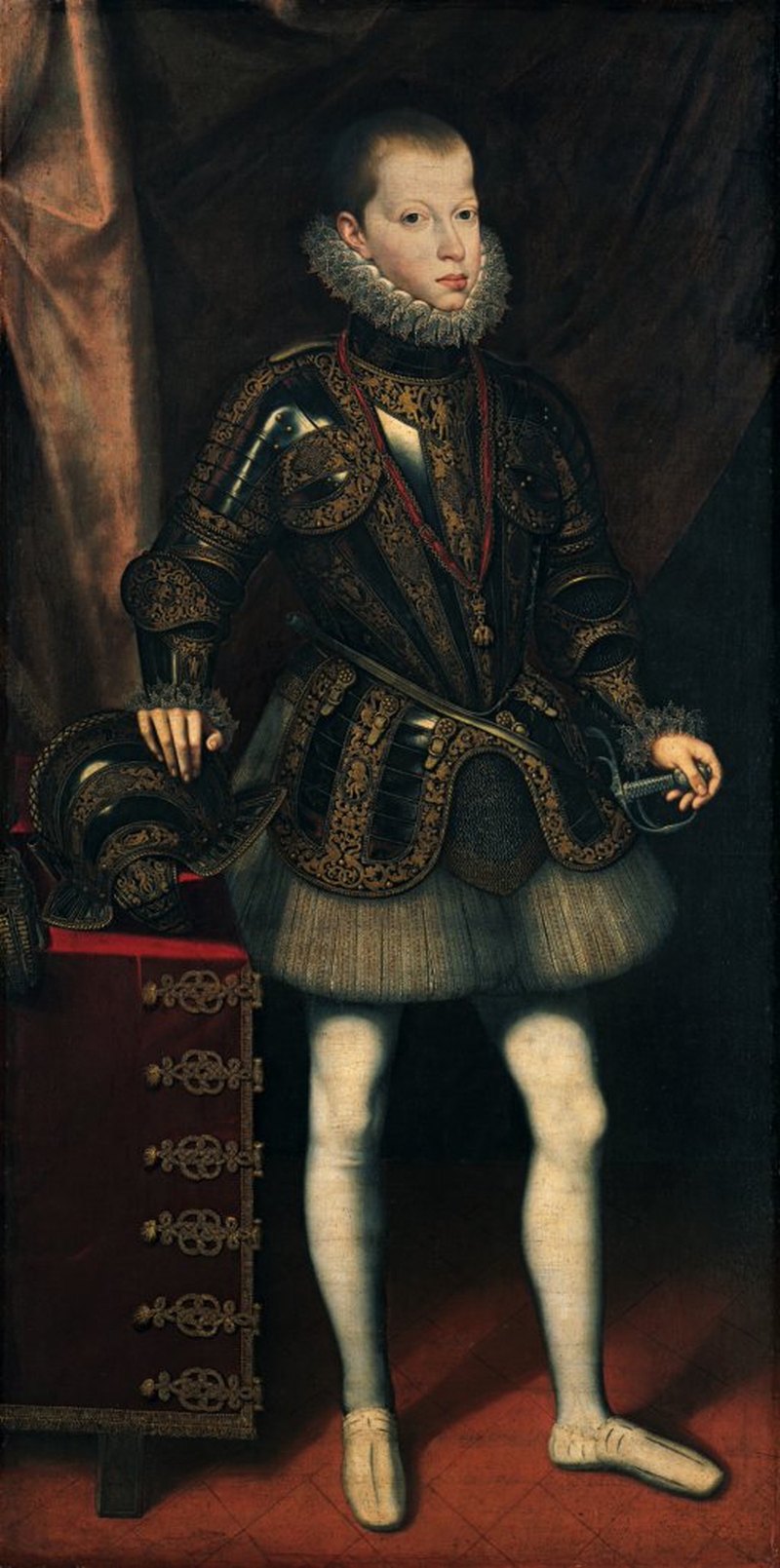 800x1609 Prince Philip Iii Painting Juan Pantoja De La Cruz Oil Paintings - Prince Philip Painting
