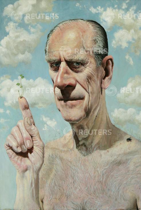 492x728 Reuters Pictures - Prince Philip Painting