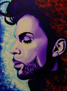 223x300 Prince Purple Rain Art - Prince Purple Rain Painting