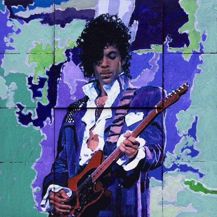 720x720 Purple Rain And Prince - Prince Purple Rain Painting