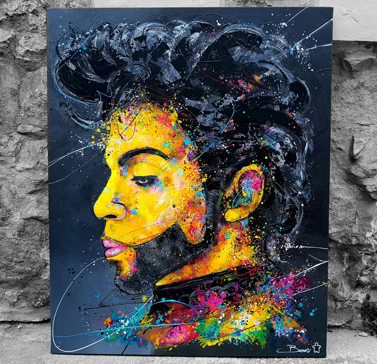 1200x1158 Purple Rain.jpg (Melvyn Barros) - Prince Purple Rain Painting