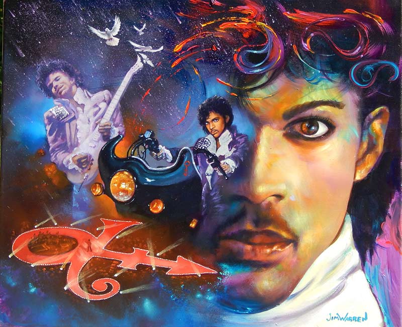 800x651 Prince Purple Rain - Prince Purple Rain Painting