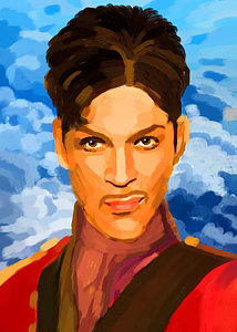 214x300 Prince Singer Art - Prince Singer Painting