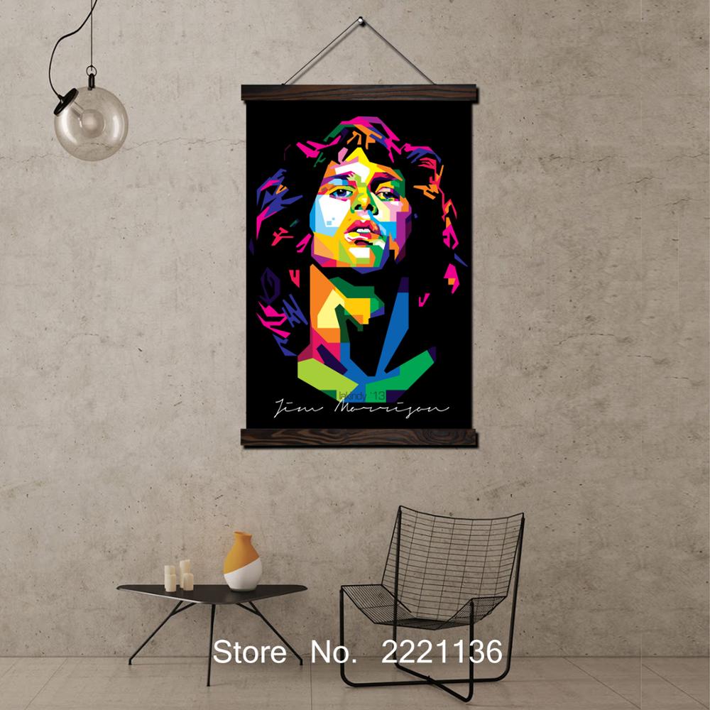 1000x1000 Prince Singer Black Cool Scroll Painting Hanging On The Wall - Prince Singer Painting