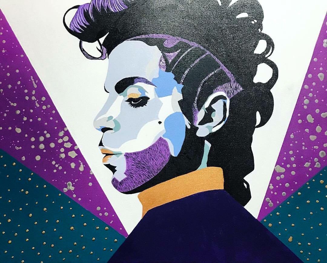 1080x870 Prince By - Prince Singer Painting