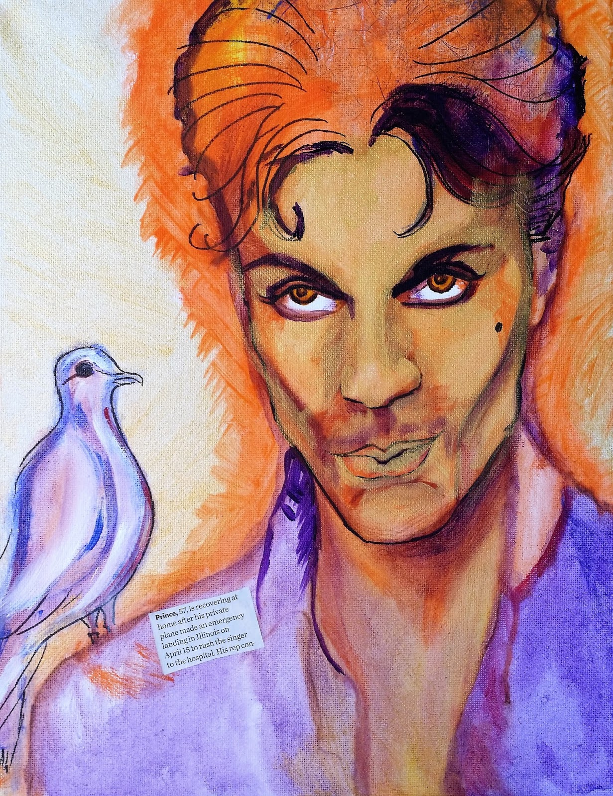 1231x1600 Shalla Paintings Prince Musician Artist Legend Icon Paintings By - Prince Singer Painting