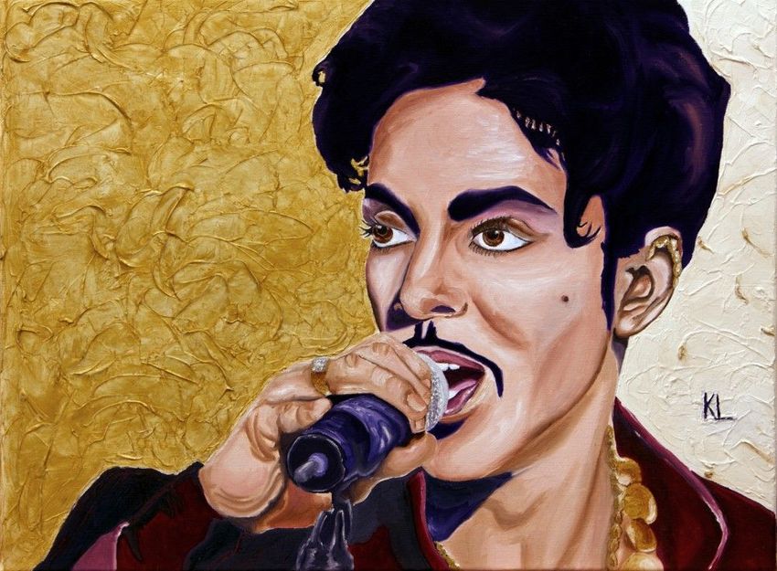 850x625 The Purple One Prince Paintings By Keith Lambert - Prince Singer Painting