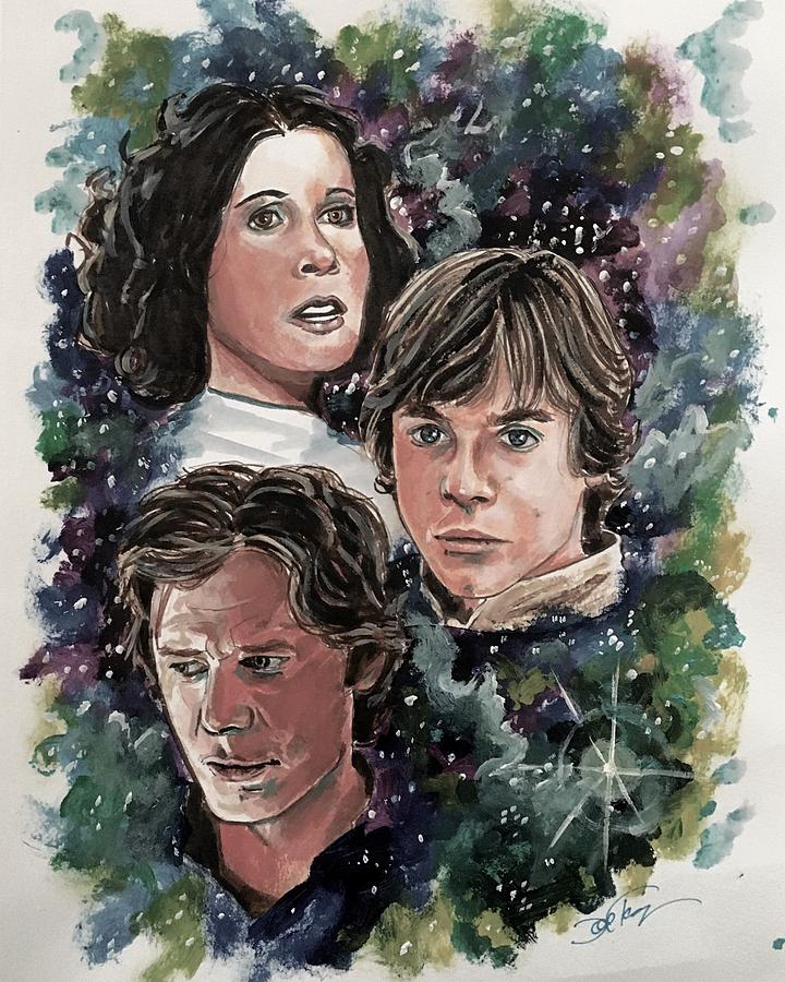 720x900 The Princess, The Knight And The Scoundrel Painting By Joel Tesch - Princess And Knight Painting