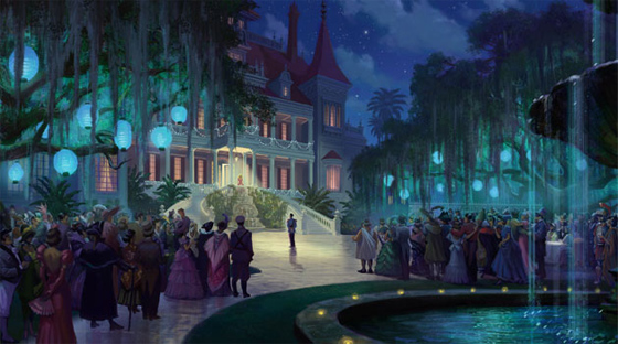 560x312 Beautiful Princess And The Frog Concept Art From Disney - Princess And The Frog Painting