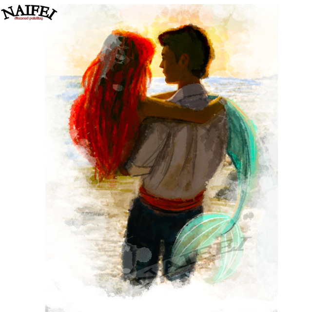 640x640 Little Mermaidprincess Arielsea Folkfairytalegift,diy 5d Full - Princess Ariel Painting