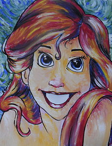230x300 Princess Ariel Art - Princess Ariel Painting