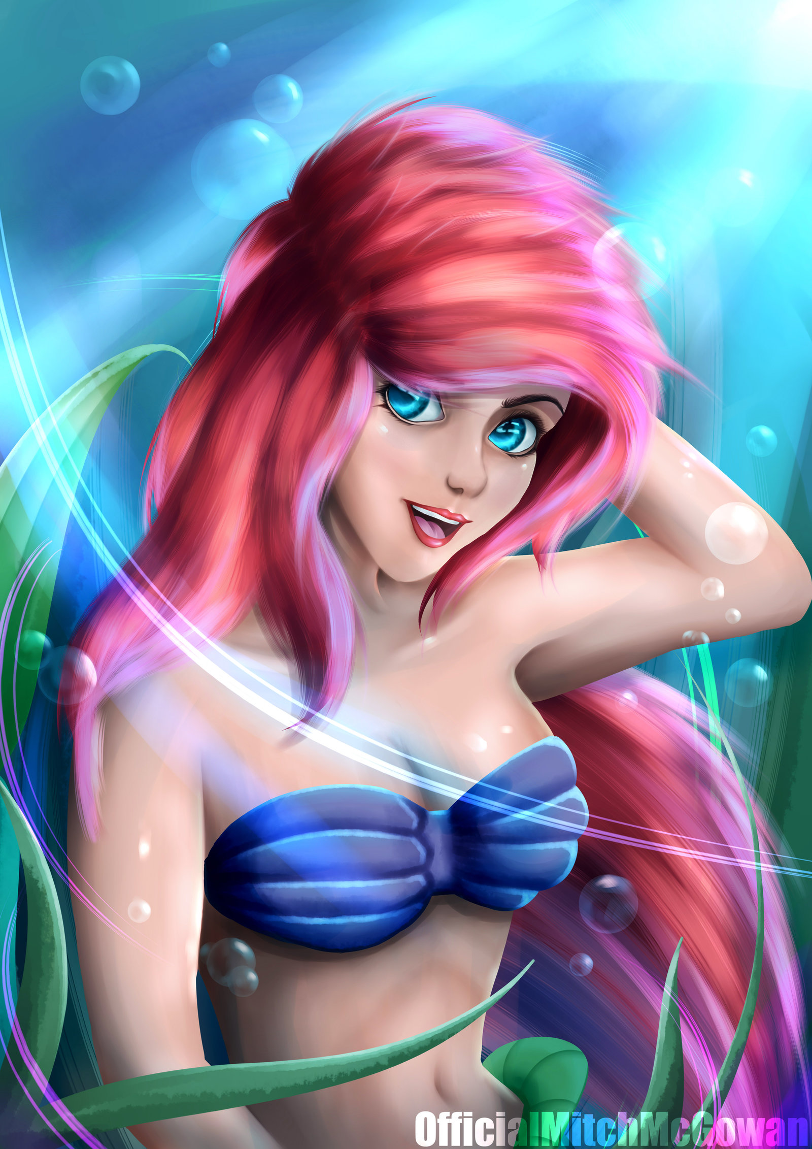 1600x2263 Princess Ariel By Itsnekomitch - Princess Ariel Painting