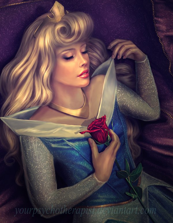 600x774 Aurora By Yourpsychotherapist - Princess Aurora Painting