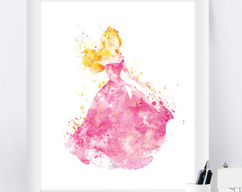 340x270 Princess Aurora Print Sleeping Beauty Aurora Disney Aurora - Princess Aurora Painting