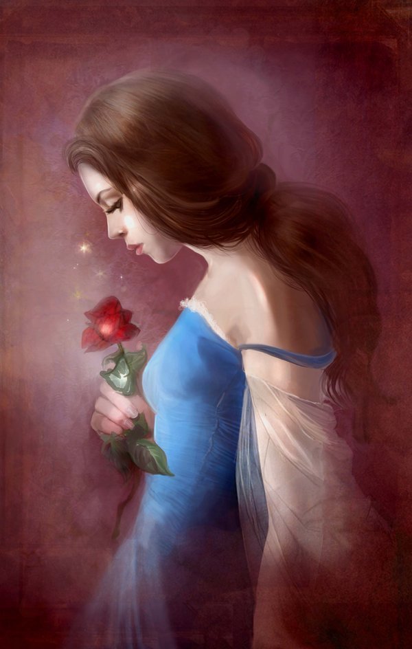 600x944 Image In Disney Princess Fan Art. Collection By Naty. - Princess Belle Painting