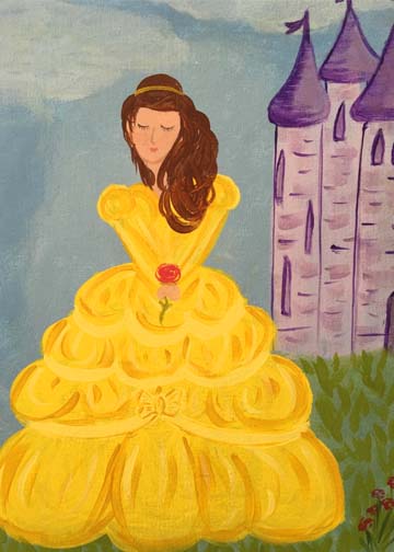 360x504 Princess Belle Gallery On The Go - Princess Belle Painting