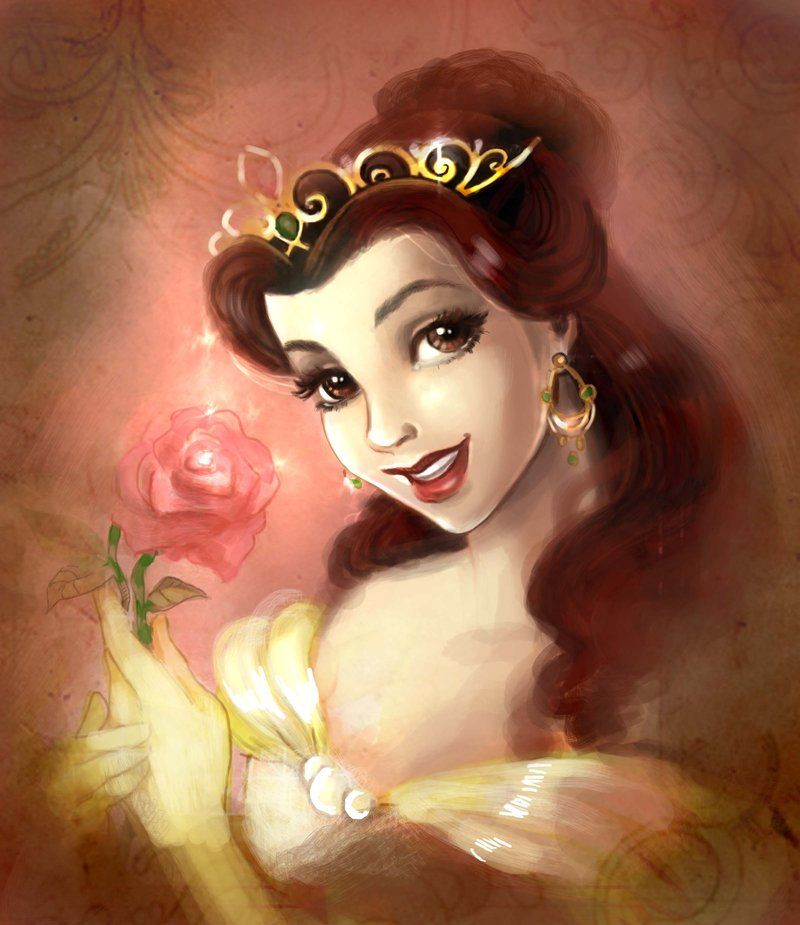 800x925 Belle, Beauty And The Beast, Disney Princess, Disney Fan Art - Princess Belle Painting