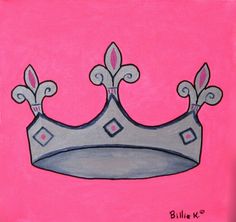 236x222 Princess 8x10 Painting For Jenn Princesses - Princess Crown Painting